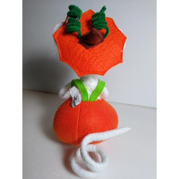 Annalee Mouse Artist Doll Halloween Pumpkin Costume 7 Inch Original - Picture 3 of 4